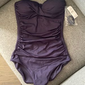Loft strapless one piece bathing suit.